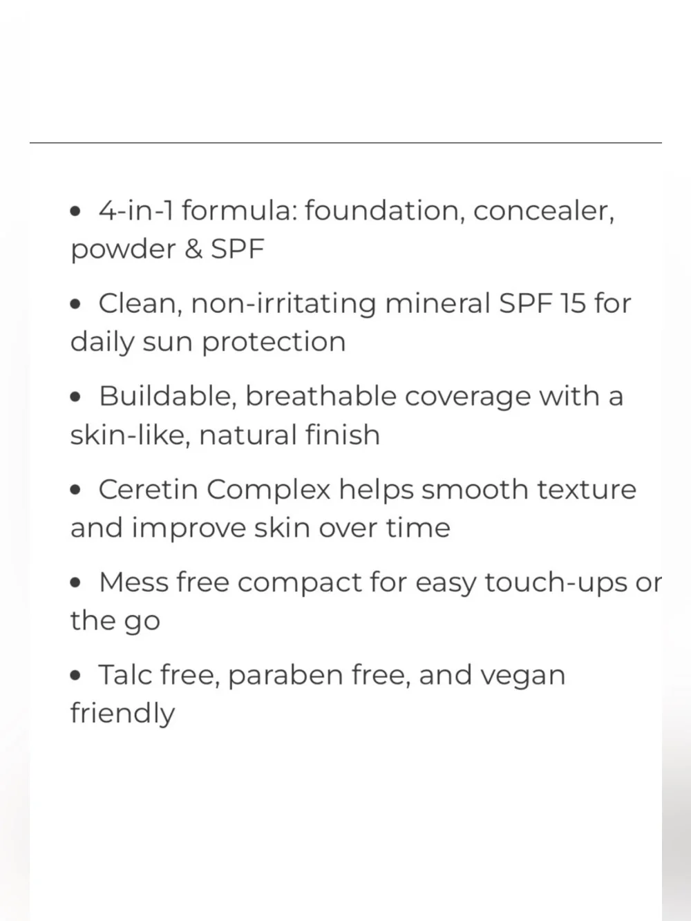 NWT PUR 4-IN-1 Pressed Mineral Makeup Broad Spectrum SPF 15 / LN6